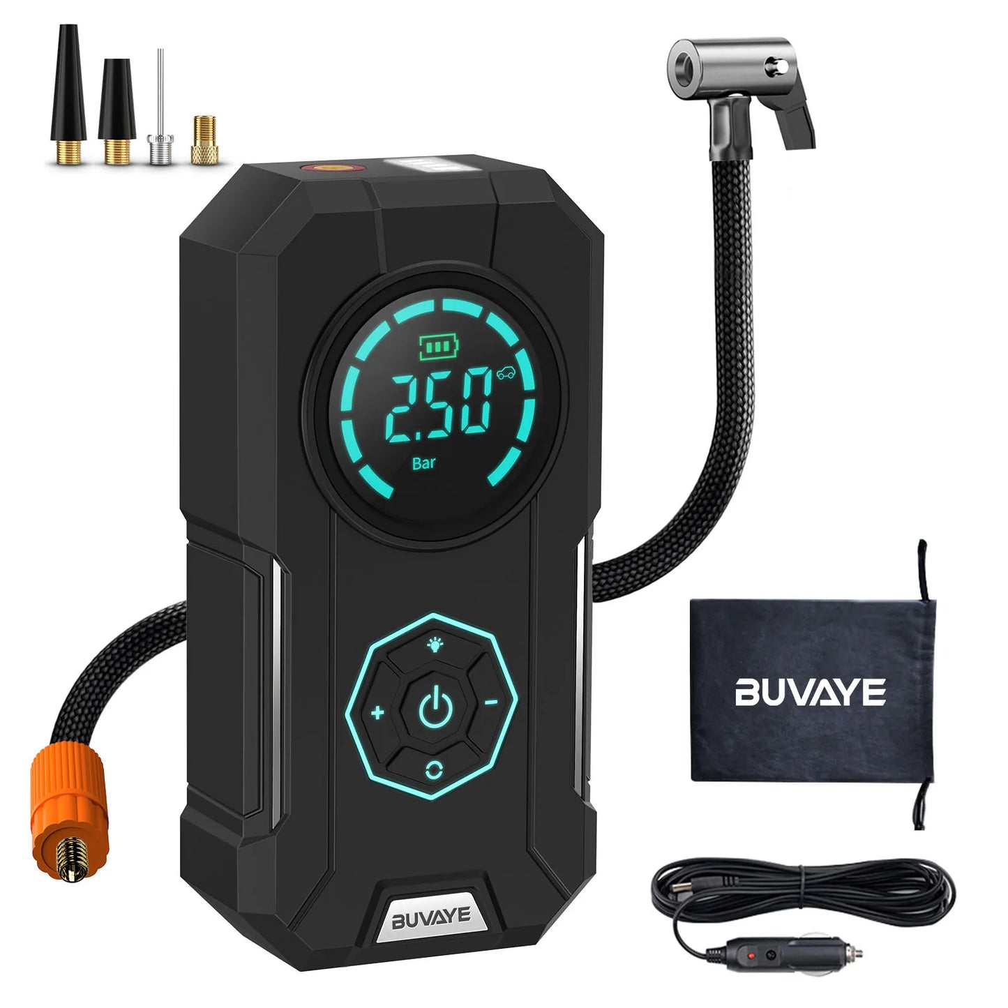 Car Inflator Tire Pump Portable Car Air Compressor for Motorcycles Bicycle Boat Tyre Inflator Digital Auto Inflatable