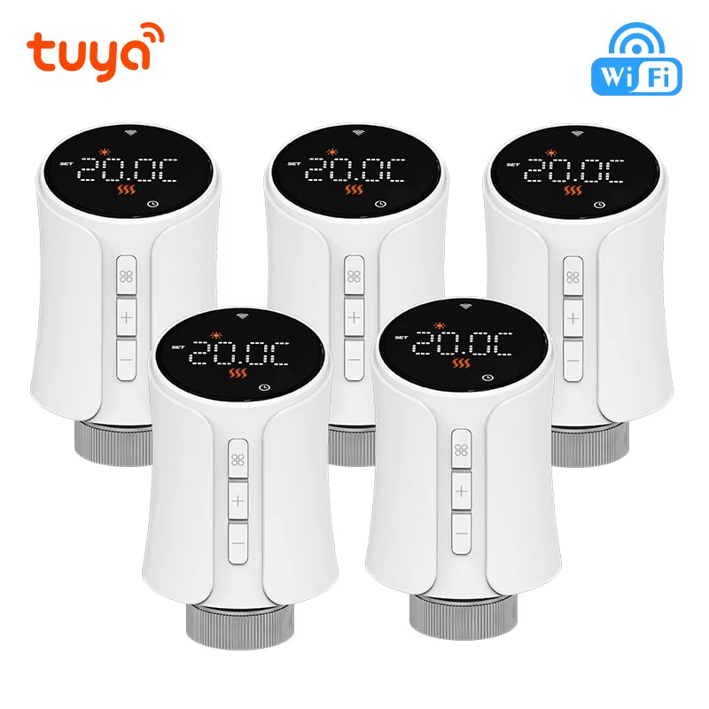 Tuya Wifi /Zigbee Thermostat Radiator Valve TRV Thermostatic Valve Wifi Thermostat Temperature Controller Alexa Google Home