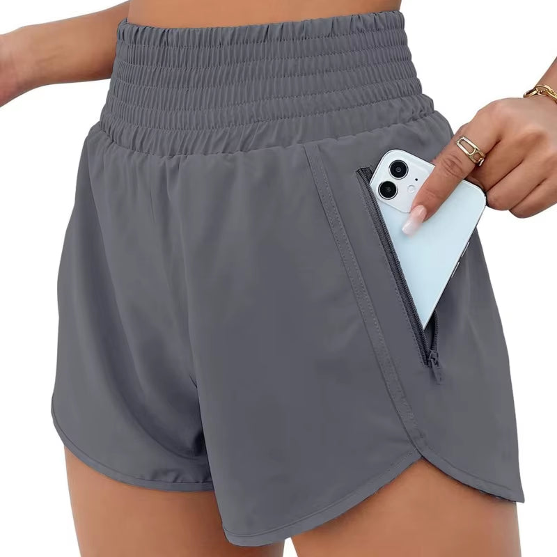 Hotty Hot Women'S Gym Run with Pocket Short Yoga Wear Female Fitness Quick Drying Tennis Biker Shorts Sport Outfit Workout Pant