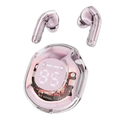 T8 PRO Tws Bluetooth Earbuds Transparent with LED Digital Display Wireless In-Ear Earphone for Xiaomi Huawei Iphone Headphone