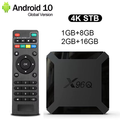 Hot Q Android 10.0 Fast Smart TV BOX 2GB 16GB Allwinner H313 Quad Core 4K VS  Mini Set Top Box Fast Shipping
