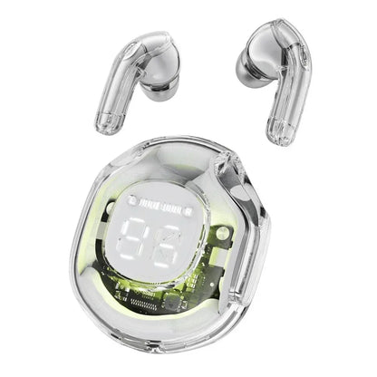 T8 PRO Tws Bluetooth Earbuds Transparent with LED Digital Display Wireless In-Ear Earphone for Xiaomi Huawei Iphone Headphone