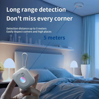 Camera Detector for Hidden Camera Portable Pinhole Smart Home Lens Detect Gadget Anti-Peeping Safety Protection Candid Detector
