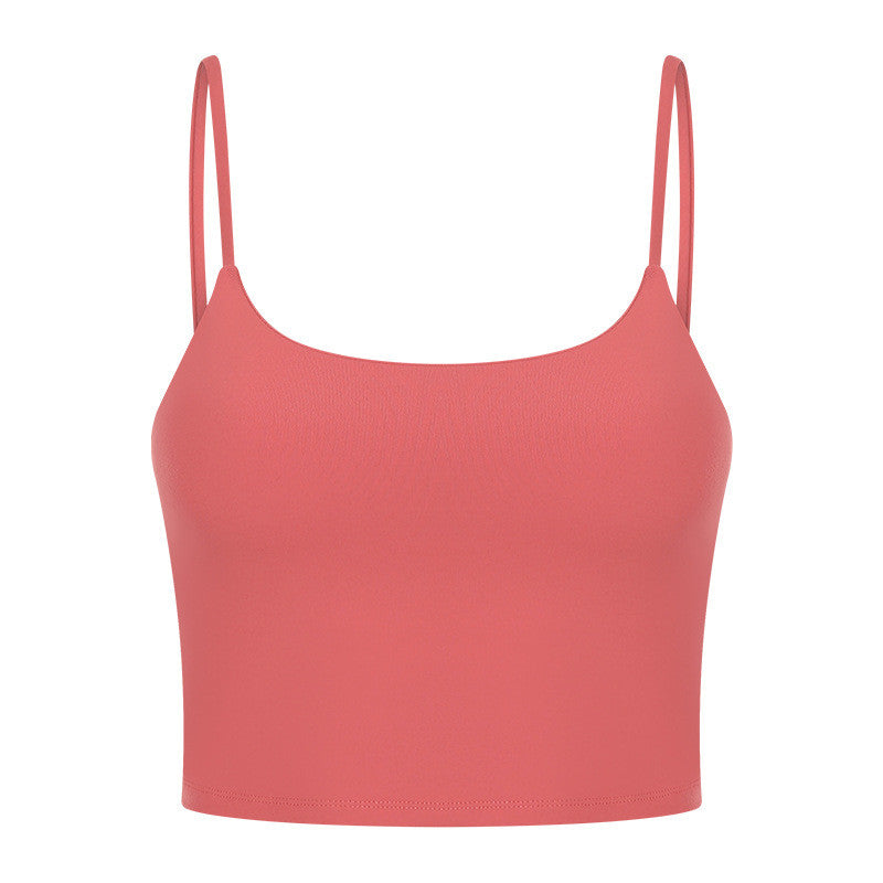 Sexy Beautiful Back Yoga Wear Gathers Gym Camisole