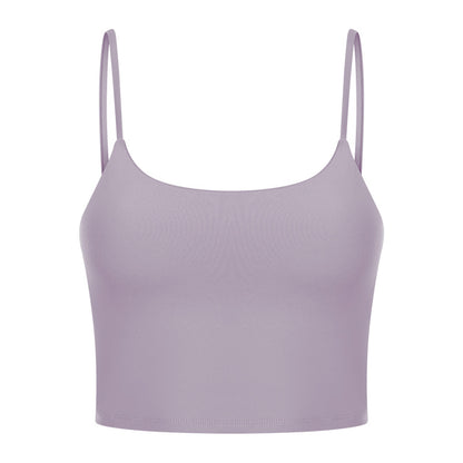 Sexy Beautiful Back Yoga Wear Gathers Gym Camisole