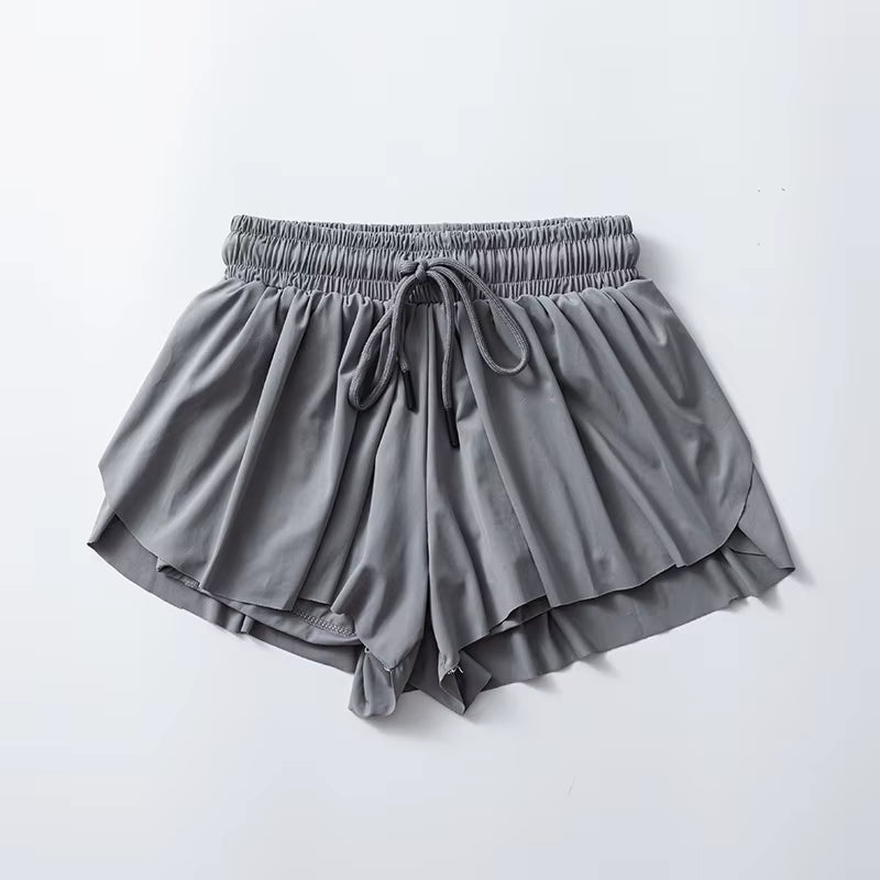 Women'S Pants Gym Sports Shorts Lining Loose Skirt Yoga Wear Fitness Running Training Trousers Summer Female Workout Clothing
