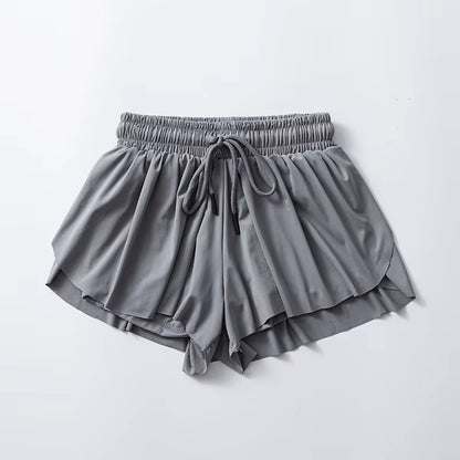 Women'S Pants Gym Sports Shorts Lining Loose Skirt Yoga Wear Fitness Running Training Trousers Summer Female Workout Clothing