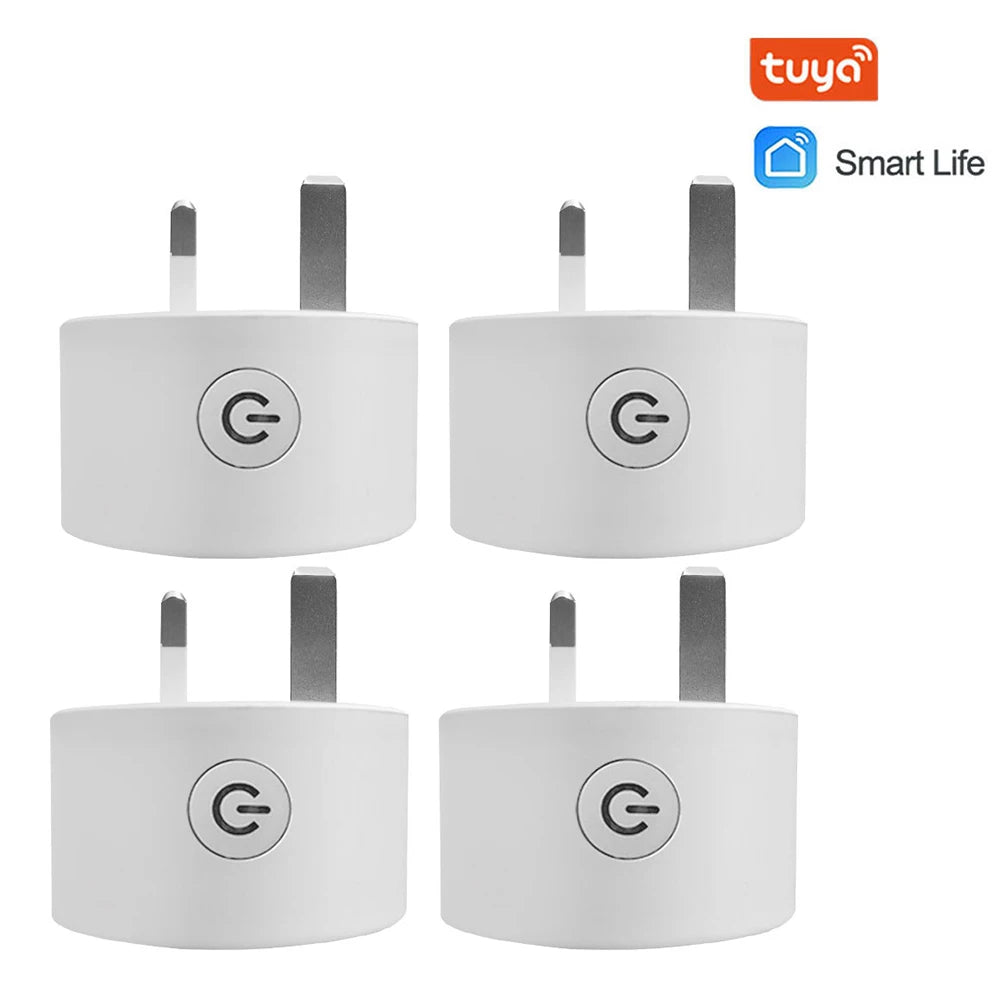 Wifi Smart Plug Sockets 16A EU Plug Tuya Smart Life APP Work with Alexa Google Home Smart-Home Automation EU UK Plug Yandex