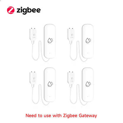 Tuya Wifi/Zigbee Water Sensor Leakage Alarm Flood Leak Detector Smart Home APP Remote Control Smart Home Security Protection