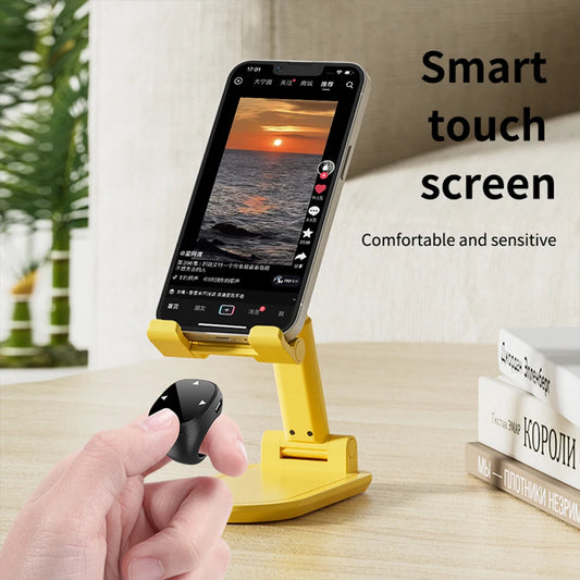 Smart Fingertip Ring Remote Control Wireless Bluetooth Mobile Selfie Mice Selfie Video Automatic Page Turner Browsing