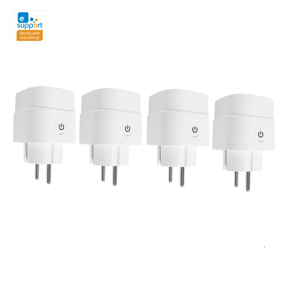 Wifi Smart Plug Sockets 16A EU Plug Tuya Smart Life APP Work with Alexa Google Home Smart-Home Automation EU UK Plug Yandex