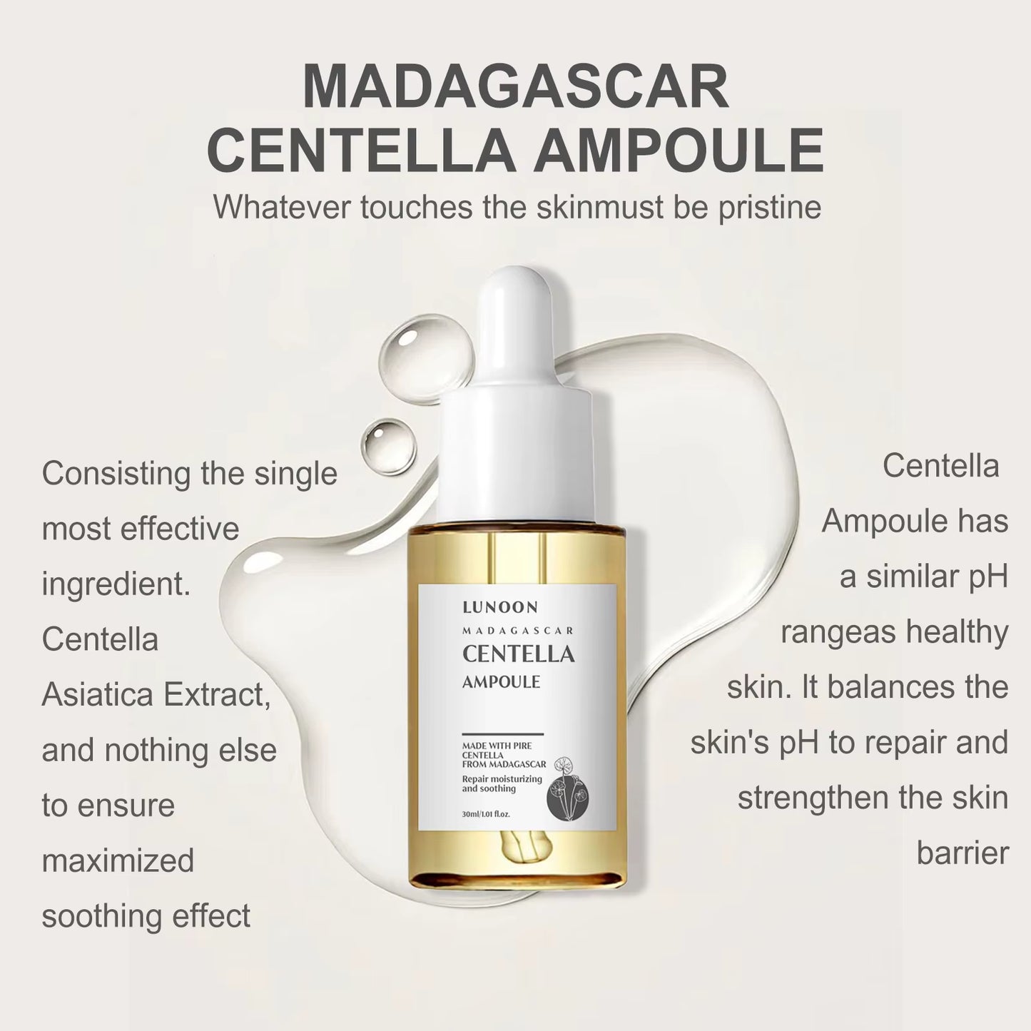 7 Seconds Repair Damaged Facial Barrier Serum Centella Asiatica Moisturize Hydrat Soothing Smoothing Anti-Aging Korean Skincare