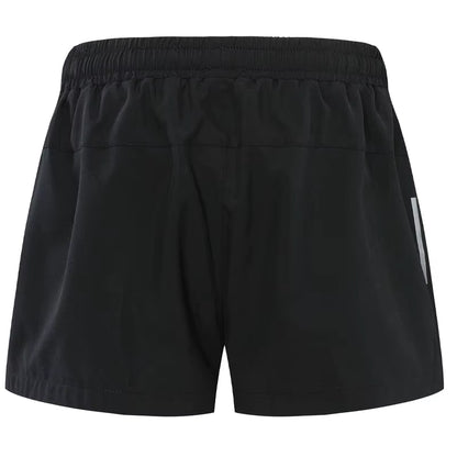 Women Sport Short with Underpants Quick Dry Summer Running Short Casual Gym Yoga Black Short Zipper Pocket Marathon Shorts
