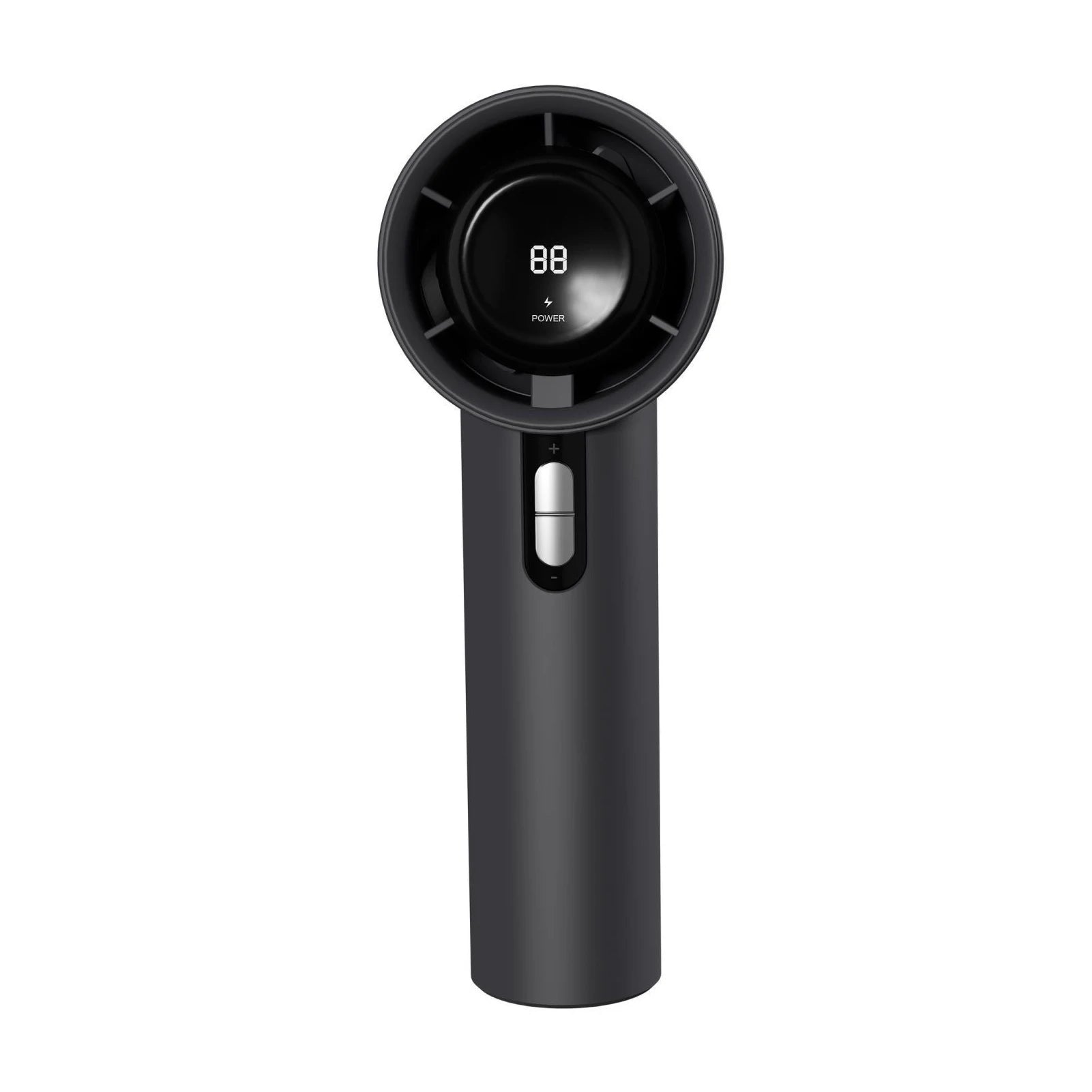 Portable Lightweight Handheld Fan ABS Mini Handheld Fan with USB Charging Digital LED Display Cool Air Guide System100-Speed