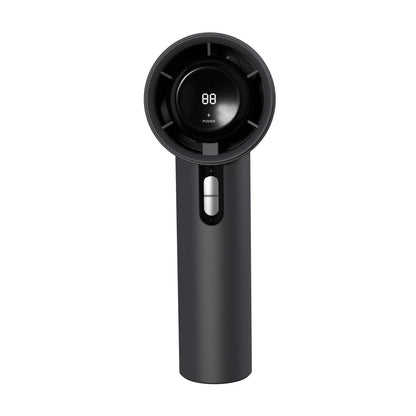 Portable Lightweight Handheld Fan ABS Mini Handheld Fan with USB Charging Digital LED Display Cool Air Guide System100-Speed