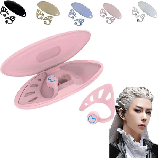 Fingerprint Touch Elf Ear Headphones Bluetooth Noise Reduction Dual Microphone Elf Headphones Wireless Elf In-Ear Earbuds