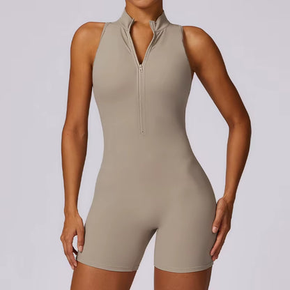 Scrunch Sporty Short Jumpsuit with Bar Suit for Women Fitness Sportswear Gym Jogging Yoga Shorts Set Workout Tracksuit Clothes