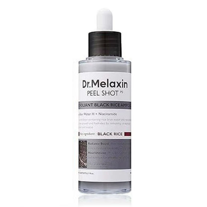 Dr.Melaxin Peel Shot Glow Rice Peel Ampoule Gentle Exfoliant Korean Skincare for All Skin Types Face Treatment