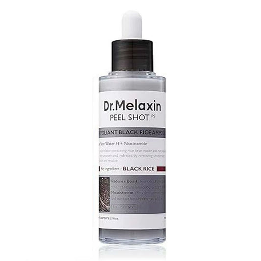 Dr.Melaxin Peel Shot Glow Rice Peel Ampoule Gentle Exfoliant Korean Skincare for All Skin Types Face Treatment