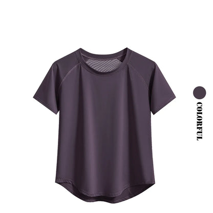 2Pcs Gym Set Women Summer Sportswear Outfit 2 Piece Short Sleeve Sports Shirt Shorts Sets Jogging Suit Female Tracksuit New