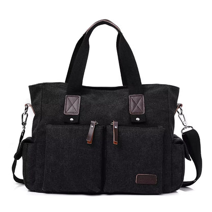 Canvas Men Bag Cross Body Bag Casual Cloth Bag Handbag Large Capacity Travel Bag Men'S Shoulder Bag Fashion Bags