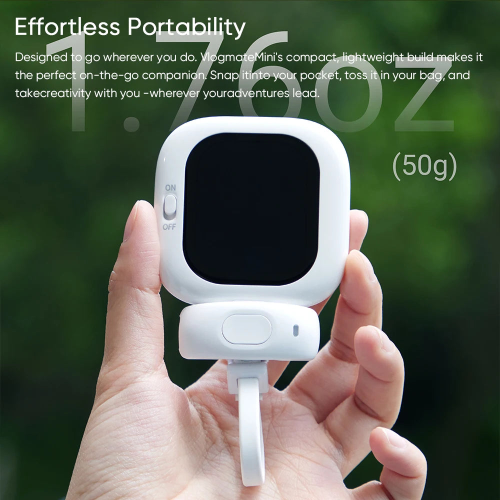Vlogmate Mini AMOLED Screen Magnetic Selfie Monitor Screen Remote Control 700Nits for Iphone 5-12 13 14 15 16 Pro Vlog