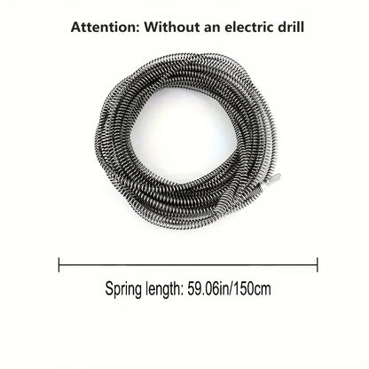 Heavy-Duty Electric Drain Cleaner Spring Tube Dredger Household Plumbing Unclogs Toilets Sinks Kitchen Bathroom Cleaning Tools