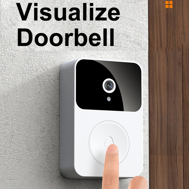X9 Wireless Video Doorbell Camera Visual Smart IP Doorbell Night Vision Real-Time Monitoring Remote Intercom Security Door Bell