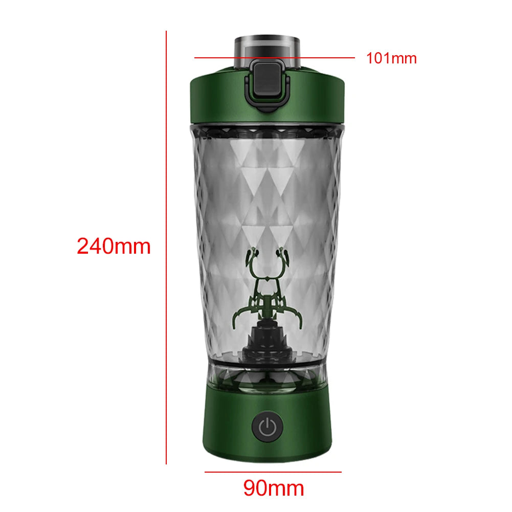 22Oz 650Ml Electric Automatic Protein Shake Mixer Sports Bottles USB Rechargeable Shaker Cups Water Drink Mixer Bottles for Gym