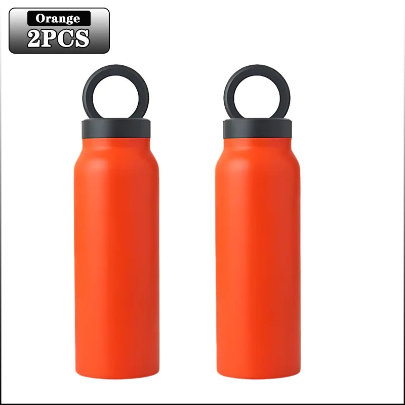 24OZ Insulated Water Bottle Magnetic Mobile Phone Holder Water Bottle 304 Stainless Steel Insulated Mug Outdoor Sports Mug