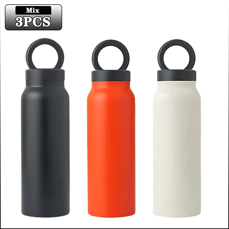 24OZ Insulated Water Bottle Magnetic Mobile Phone Holder Water Bottle 304 Stainless Steel Insulated Mug Outdoor Sports Mug