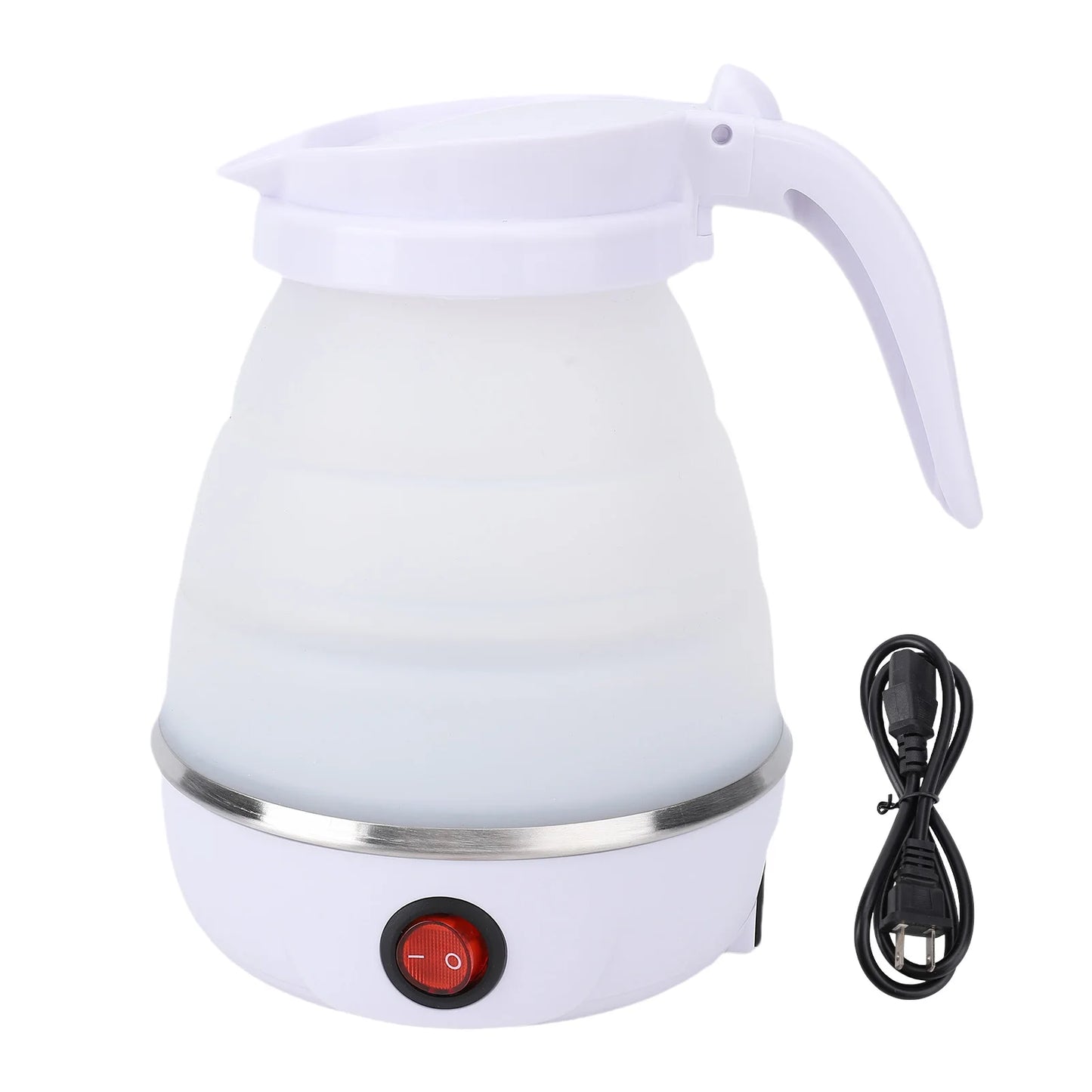 Travel Electric Kettle 600W Foldable Electric Kettle 600Ml Portable Efficient 6 Min Fast Boiled for Travel Camping Home Use