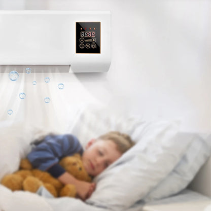2 in 1 Air Conditioner Heater 1800W Wall Mounted Electric Heater Air Conditioner with Timing Function Touch Screen Control