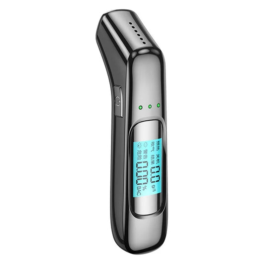 Alcohol Tester High Precision Breathalyzer Alcometer USB Rechargeable Non-Contact LCD Display Digital Portable Alcohol Detector