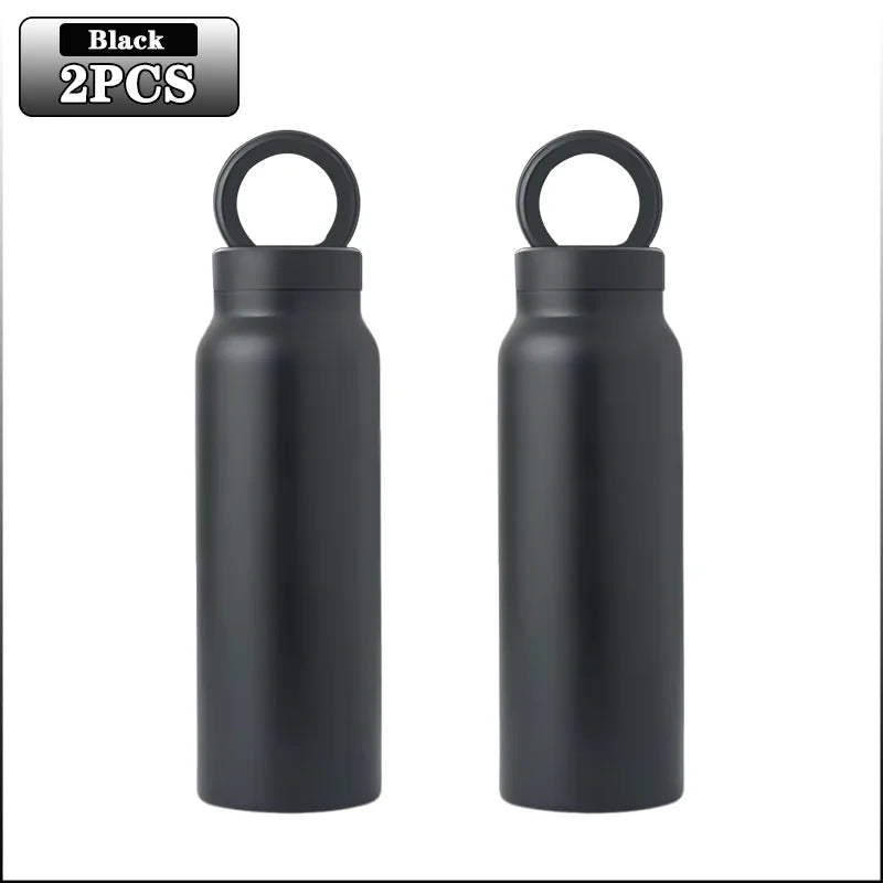 24OZ Insulated Water Bottle Magnetic Mobile Phone Holder Water Bottle 304 Stainless Steel Insulated Mug Outdoor Sports Mug