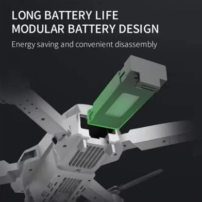 4K E88Pro Drone with 1080P Dual HD Camera, Foldable, Wifi FPV, RC Helicopter for Aerial Photography and Gifting