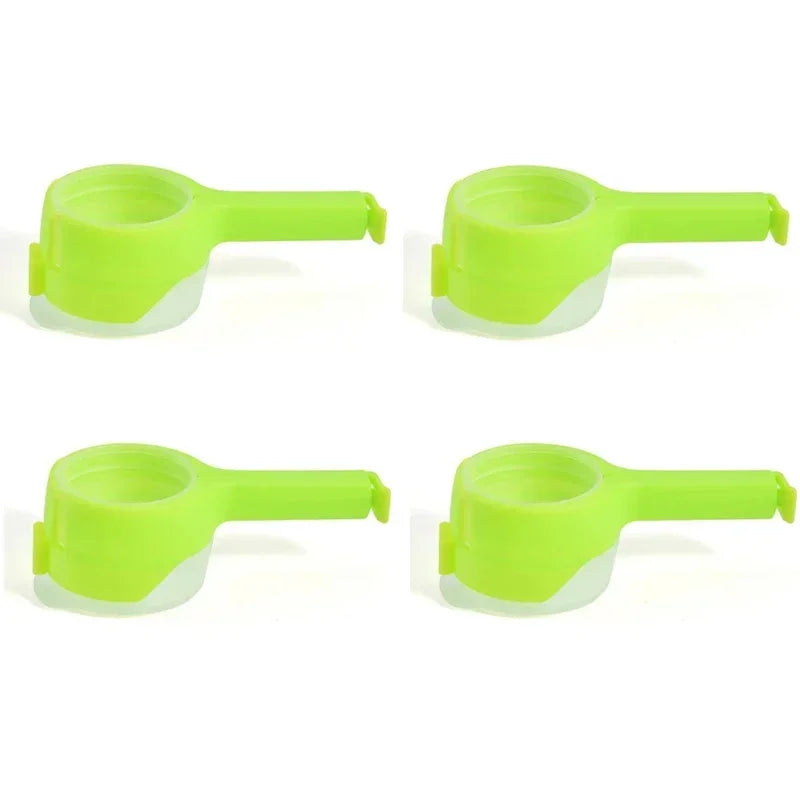 2Pc Bag Clips for Food Food Storage Sealing Clips with Pour Spouts Kitchen Chip Bag Clip Plastic Cap Sealer Clip Kitchen Storage