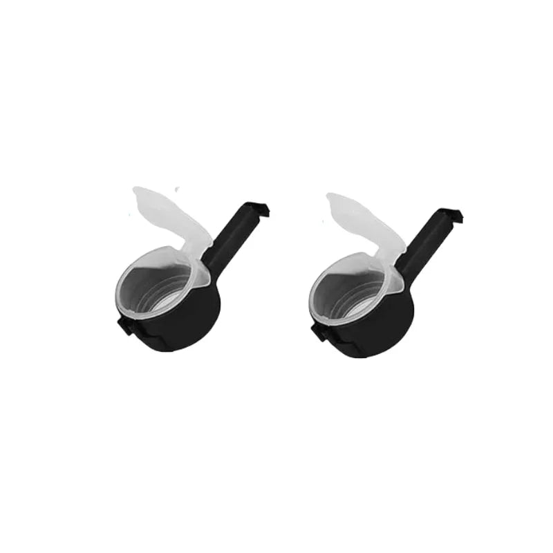2Pc Bag Clips for Food Food Storage Sealing Clips with Pour Spouts Kitchen Chip Bag Clip Plastic Cap Sealer Clip Kitchen Storage