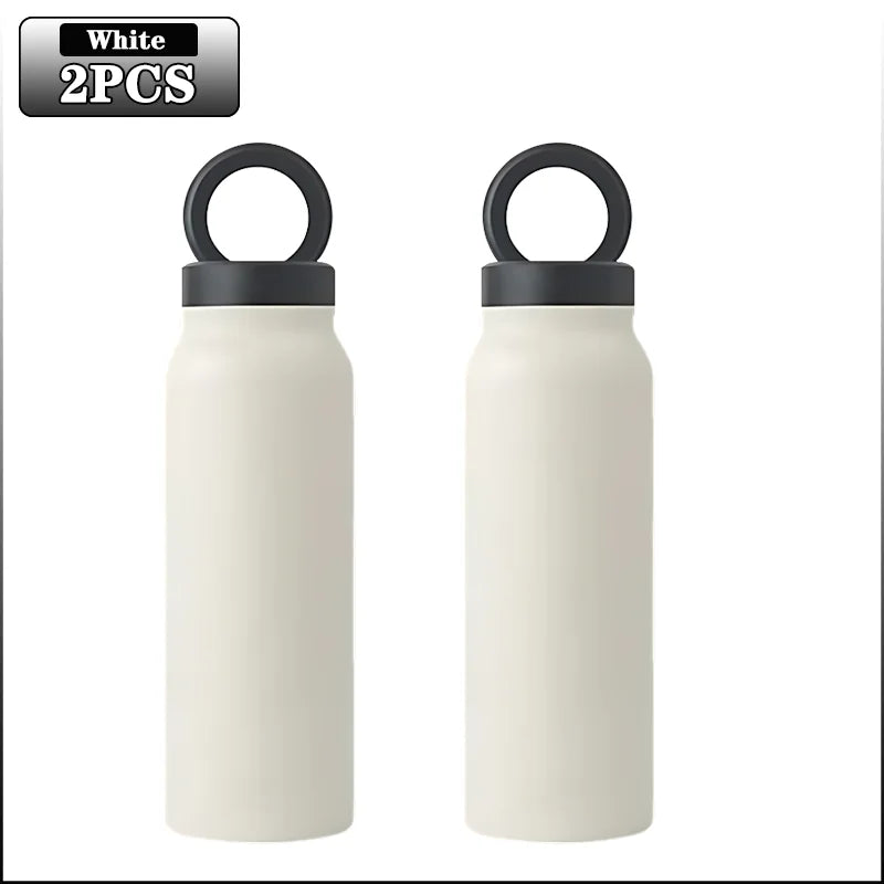 24OZ Insulated Water Bottle Magnetic Mobile Phone Holder Water Bottle 304 Stainless Steel Insulated Mug Outdoor Sports Mug