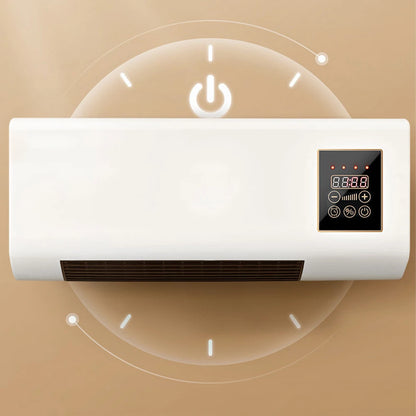 2 in 1 Air Conditioner Heater 1800W Wall Mounted Electric Heater Air Conditioner with Timing Function Touch Screen Control