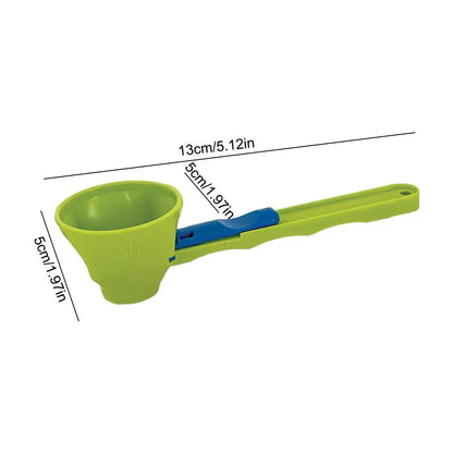 Measuring Scoop with Funnel Kitchen Spoons Funnel Scoop for Coffee Measuring Protein Powder Funnel for Coffee Dry Goods