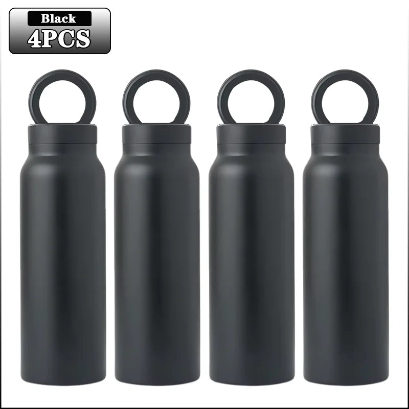 24OZ Insulated Water Bottle Magnetic Mobile Phone Holder Water Bottle 304 Stainless Steel Insulated Mug Outdoor Sports Mug
