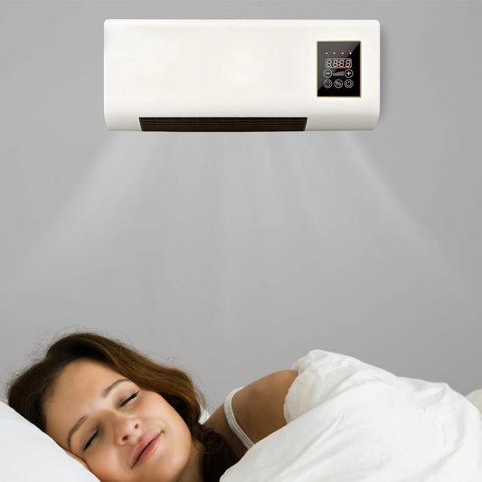 2 in 1 Air Conditioner Heater 1800W Wall Mounted Electric Heater Air Conditioner with Timing Function Touch Screen Control