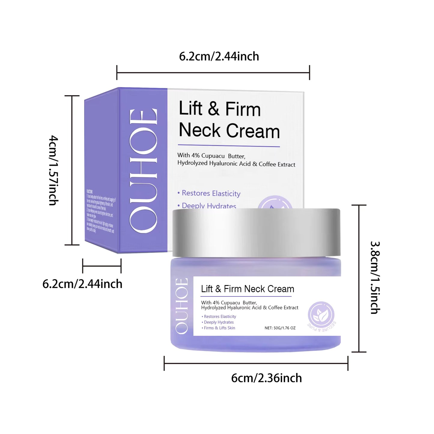 Tighten Lift Neck Cream Firming Reduce Fine Lines Brightening Nourish Smoothing Lasting Moisturize Neck Rejuvenation Care Lotion