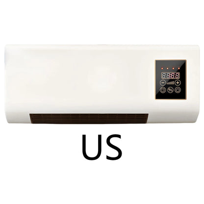 2 in 1 Air Conditioner Heater 1800W Wall Mounted Electric Heater Air Conditioner with Timing Function Touch Screen Control