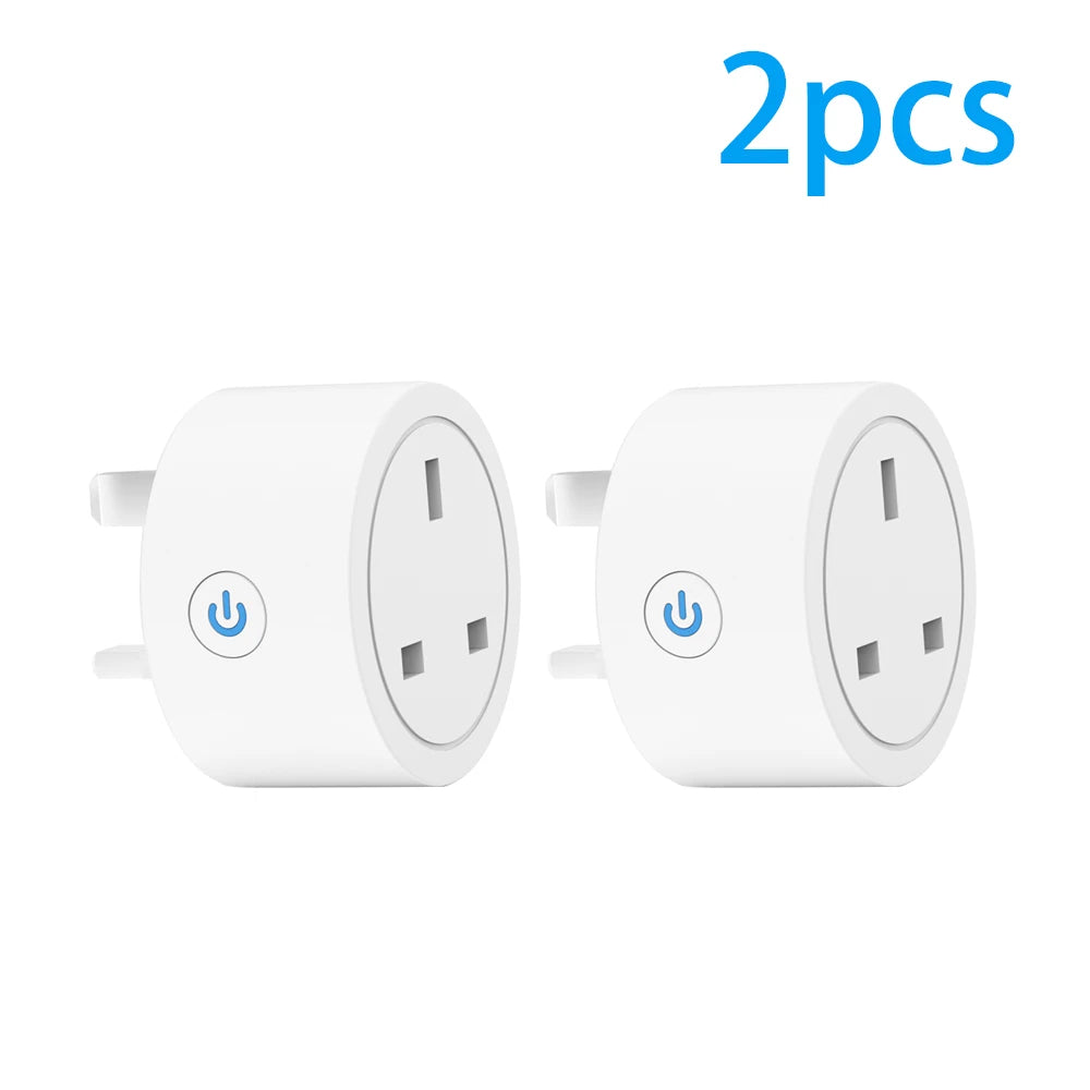 Wifi Smart Plug Sockets 16A EU Plug Tuya Smart Life APP Work with Alexa Google Home Smart-Home Automation EU UK Plug Yandex