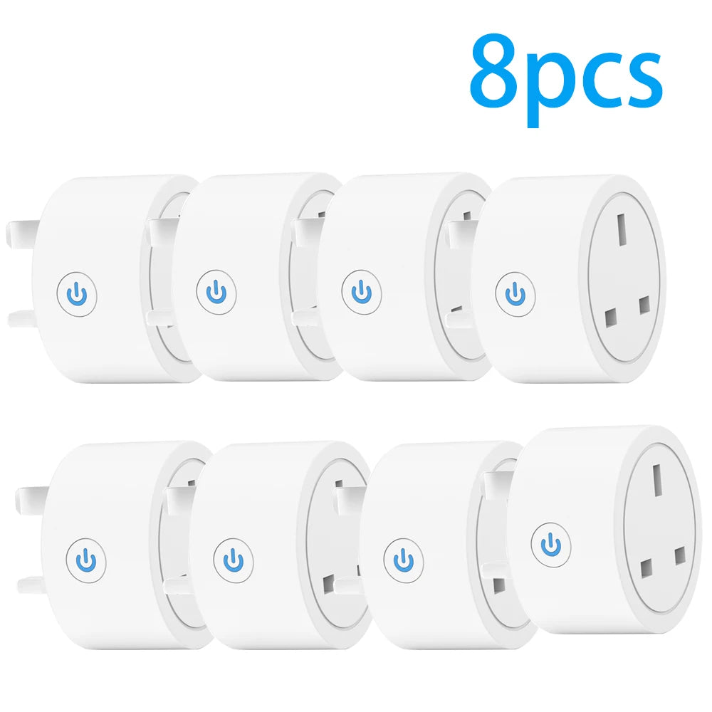Wifi Smart Plug Sockets 16A EU Plug Tuya Smart Life APP Work with Alexa Google Home Smart-Home Automation EU UK Plug Yandex