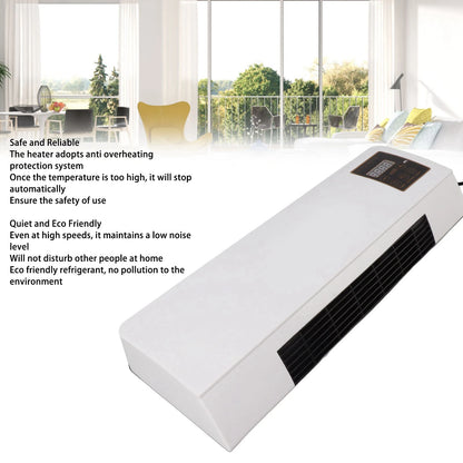 Wall Mounted Heating Machine Dual Use Highly Efficient Wide Angles Mobile Small Air Heater US Plug 110V