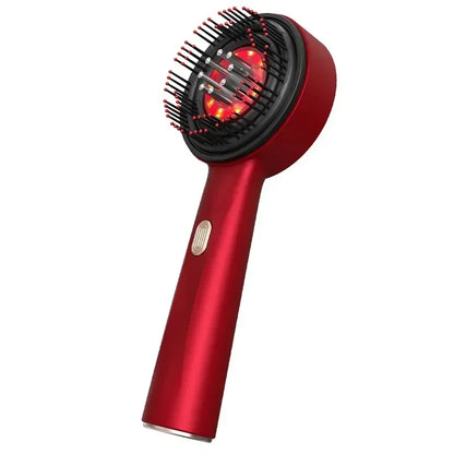 Elektrische Mikrolaufmassage Kamm Tragbare Haarfollikel Kamm Kopfhautöl Applikator Kopfmassagebaste Haarwachstum anti -Verlustpf