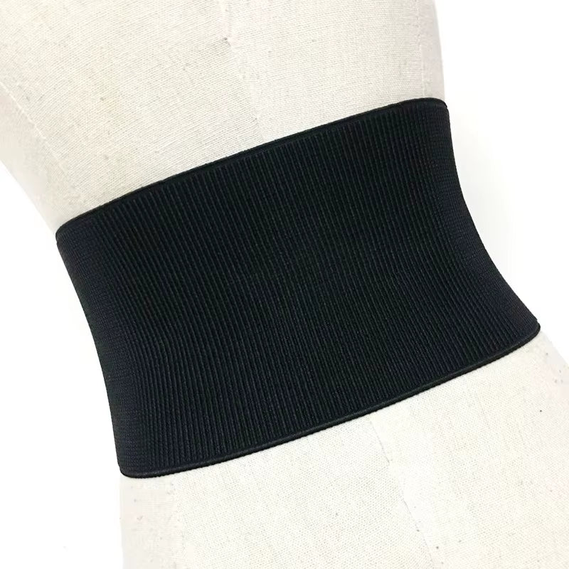 Plus Size Elastic Corset Belt Female Waist Wide Belts for Women High Quality Stretch Cummerbunds Designer Big Dress Waistband
